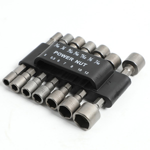 Dr. Juego de llaves de vaso gigantes con vástago hexagonal M5-M13 de acero para destornilladores eléctricos y neumáticos - Product Image 4