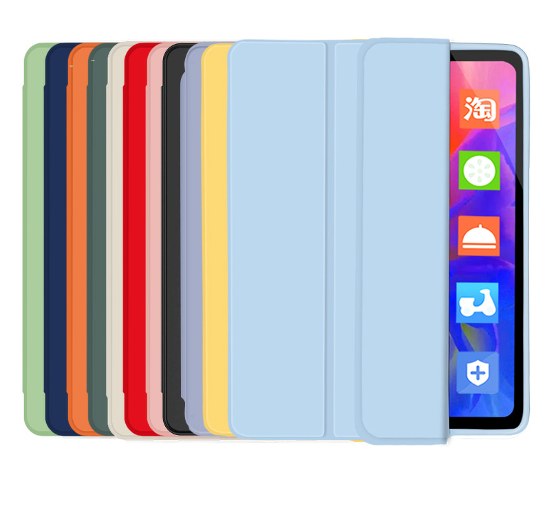 Factory Wholesale Tri Fold Leather Tablet case for Samsung galaxy tab S7+ 12.4 inch 2021 S7 FE T970 T735C tablet cover s7