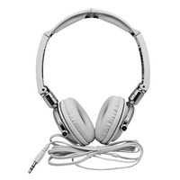 Casque filaire supra-auriculaire pliable avec grandes coussinets doux, cordon de 2 m, ENC, étanche IPX7 pour PC/ordinateur portable, jeux, bureau, vidéoconférence