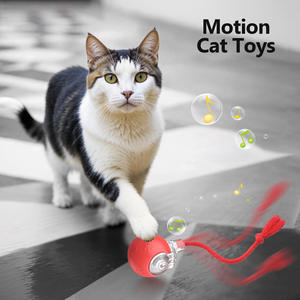 Juguete Ecológico Interactivo para Gatos, Pelota de Silicona Eléctrica Giratoria, Juguete Moderno para Gatos para Uso en Interiores - Product Image 4