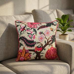 Geometric Solid Pattern Multi-Color 100% Cotton Office Home Decor Beautifully Handmade Block Printed Square <b>Cushion</b> <b>Covers</b> - Product Image 3