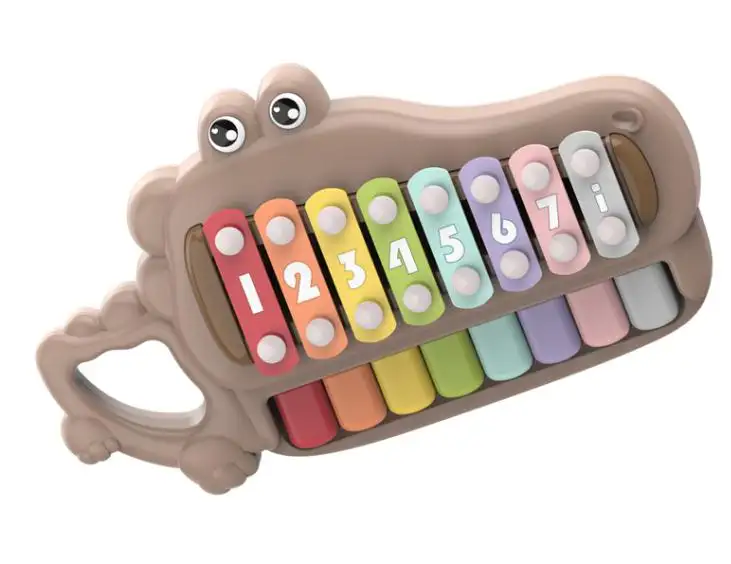 wholesale good quality 8 Scales Xylophone Baby Toy Musical Instrument Xylophone For Kids Educational Toys Gifts Hand Knock Piano