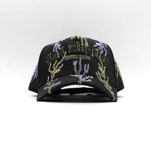 Nuovo Arrivo Cappello Heaven Colorato di Qualità Originale con 5 Pannelli, Ricamo 3D Motivo Sakura, Fodera in Raso Rosa e Visiera in Camoscio - Product Image 5