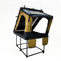 Tente de toit rigide en aluminium SNDN OEM pour camping et extérieur, 3-4 personnes, légère, avec doublure isolante, RTT