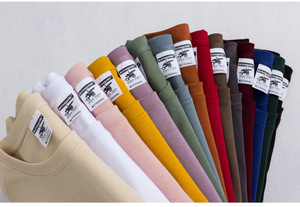 Camiseta de Manga Corta con Cuello Redondo y Hombros Caídos, 280 g/m², 100% Algodón, Corte Holgado, Estilo Urbano, con Logotipo Personalizado - Product Image 2