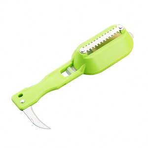 Schubben Schraper <span class=keywords><strong>Fish</strong></span> Scales Skin Remover <span class=keywords><strong>Scaler</strong></span> En Mes Clam Opener Vis Schoonmaken Gereedschap Keuken Gadgets - Product Image 2