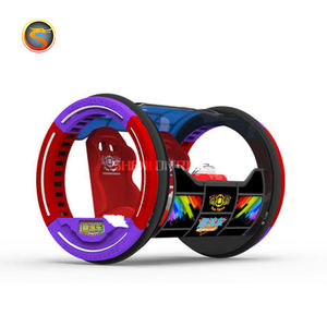 Amusement Kiddie y Adult 2 Asientos 360 Grados Rolling Battery Balance <span class=keywords><strong>Happy</strong></span> Wheel Yoyo Car Ride para la venta - Product Image 5