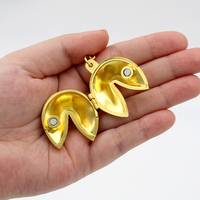 Porte-clés de voiture, cadeau promotionnel, bijoux faits à la main, porte-clés, porte-clés en métal 3D, porte-clés porte-bonheur en forme de biscuit de la fortune