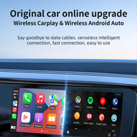 Adaptateur sans fil 2-en-1 CarPlay et Android Auto 2026 Plug and Play à faible consommation, mini dongle USB-C Bluetooth pour voitures avec reconnexion automatique
