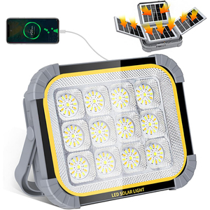 Lámparas Solares de Alta Luminosidad para Exteriores, Linterna Recargable de 400W, Lámpara Solar Portátil, Luces LED para Camping - Product Image 1