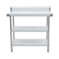 Table de travail en acier inoxydable de cuisine commerciale table de travail de préparation en métal pour banc Inox de travail de restaurant