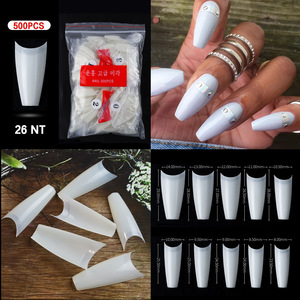 500 autocollants pour ongles français à couverture complète ou partielle, faits à la main, fournitures d'art des ongles pour manucure - Product Image 2