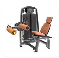 Machine commerciale LD-7005 pour curls et extensions assis, appareil d'entraînement des jambes 2-en-1 à charges à disques pour centres de fitness