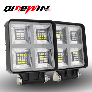 Luz de Trabajo LED Cuadrada de 4 Pulgadas, 80 LED, 12-24V CC, Reflector para Vehículos Todoterreno, Luz Blanca - Product Image 4