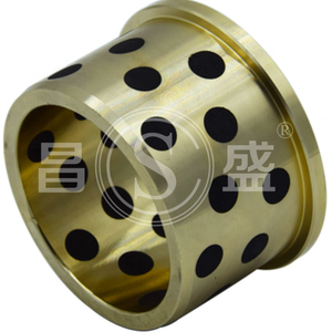 تخفيضات كبيرة في الصين # جلبة برونزية من الغرافيت ذاتية التشحيم 10 × 14 × 20 مم مادة فولاذية للمحامل الانزلاقية - Product Image 3