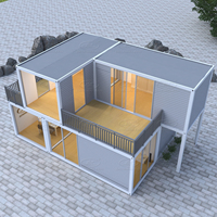 Chine Vente en gros Maison préfabriquée à 3 chambres Maison préfabriquée importée en panneau sandwich et acier pour vivre