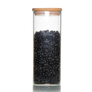 500ml 800ml 1200ml Borosilicate Clear Glass Spice Storage Jar With Cork Ball Lid