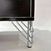 Nouveau style Pieds de meubles en fer robustes en forme de T de 10 cm pour salon, pieds de table, pieds de meuble de rangement, pieds de canapé chromés, pieds de meubles en métal doré