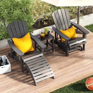 Sillas de plástico Adirondack, muchos tipos, Material HDPE, reemplazo de <span class=keywords><strong>madera</strong></span> y PS - Product Image 1