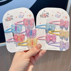 5 pinces à cheveux <span class=keywords><strong>BB</strong></span> queue de sirène dessin animé mignonnes et adorables pour enfants, filles, avec fleurs faites à la main, accessoires pour cheveux - Product Image 2