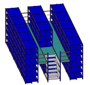 Directe Fabriek Mezzanine Planken Mezzanine Vloer Aangepaste Industriële Stalen Metalen Opslag Stapelplanken Voor Garage Magazijn - Product Image 4