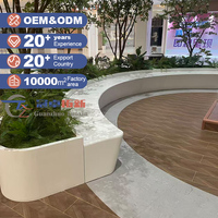 Soluciones Personalizadas de Bancas GRC de Alta Resistencia y Larga Vida Útil, Asientos Modulares para Paisajismo