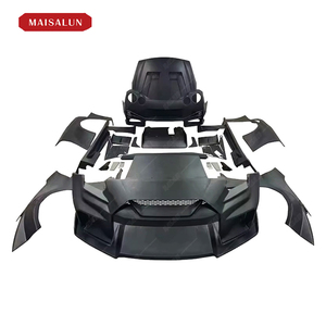 Mise à niveau vers les pare-chocs de voiture de style large LB de troisième génération pour le kit de carrosserie <span class=keywords><strong>Nissan</strong></span> GTR avec pare-chocs jupes latérales becquet d'aile de capot - Product Image 1