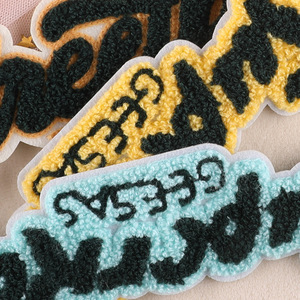 Chất Lượng Hoàn Hảo Chenille Các Bản Vá Lỗi Fluffy Chenille Sắt Nhanh Chóng Dễ Dàng Trang Trí Túi Áo Khoác Chenille Các Bản Vá Lỗi - Product Image 5