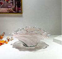 Plateau et Assiette Décoratifs Ronds en Cristal Faits Main, Écologiques et de Luxe, Personnalisables, pour Fruits Secs, Vaisselle de Haute Qualité pour la Décoration Intérieure