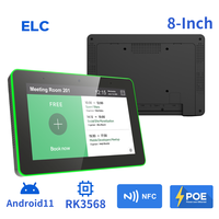 Tableta Comercial Android de 8 Pulgadas con Iluminación LED RK3568 5MP NFC POE Panel de Control Inteligente para Señalización Digital