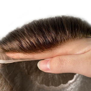 Sunny Stock - Pelucas de Encaje Corto para Hombre, Sistema Capilar de Encaje Suizo Superfino, Cabello Indio de Alta Calidad - Product Image 1