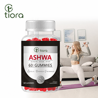 Complément alimentaire en gros OEM sous marque privée : Mélange bien-être adaptogène naturel aux fraises et à l'ashwagandha en gommes pour hommes et femmes