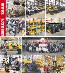 Pengiriman Gratis Shandong Excavator Loader 4 Roda Penggerak Mini Backhoe Loader dengan Mesin Kubota - Product Image 2