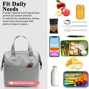 <span class=keywords><strong>Bolsa</strong></span> Térmica Impermeable para Almuerzo, Grande, Ecológica, con Cierre, para Mujeres y Hombres, para Picnic, <span class=keywords><strong>Trabajo</strong></span>, Senderismo, Playa - Product Image 5