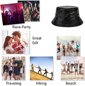 Sombrero de Pescador SOLPOP para Fiesta, Ocio al Aire Libre, Estilo Joker, Reversible, de PU, Tipo Cubo, para Viajes y Venta al por Mayor - Product Image 6