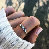 Set di Anelli Punk Trendy Hip Hop in Argento Thailandese Retrò 2021, Croce Cuore di Corvo Aperta, Personalizzati e Semplici per Coppie Uomo e Donna