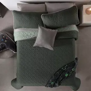 Edredón Ultrafino Vianney Green, Acolchado de Poliéster, Ropa de Cama de Verano - Product Image 3