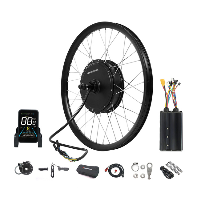 GreenPedel 3000W Electric Bike Conversion Kit with LCD Display High Quality 72V Rear Motor Ebike Kits Wholesale Without Battery