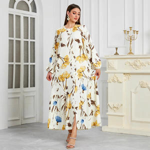 Vestidos Fábrica Venta caliente Cross Border Musulmán Oriente Medio Moda Vestidos de mujer Dubai Turquía Casual Ladies Robe Drees - Product Image 2