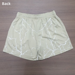 Pantalones Cortos Personalizados para Hombre con Diseño de Rayos, Transpirables, de Cintura Media, Estilo Casual, Tejidos en Poliéster, con Cordón Ajustable y Cintura Elástica - Product Image 3