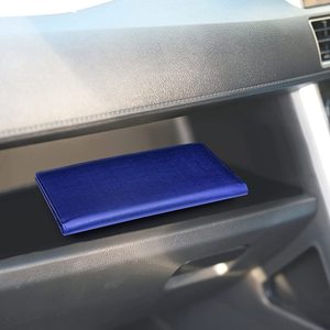 Portadocumentos de Cuero PU Personalizado <span class=keywords><strong>para</strong></span> Tarjetas de Registro y <span class=keywords><strong>Seguro</strong></span> de Automóviles, Organizador de Documentos Elegante <span class=keywords><strong>para</strong></span> la Guantera del Vehículo - Product Image 5