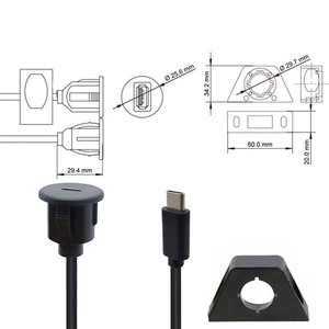 Mới Đến 100W 40Gbps 20V5a Bảng Điều Chỉnh Núi USB 4 Loại C Nhanh Chóng Sạc Cáp 5A Thunderbolt 3 4 Tương Thích Bện Cho Carplay - Product Image 5