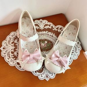 CEV Bailarinas de charol estilo Lolita japonesa con cierre de banda elástica, punta cerrada, tacón bajo, transpirables y antideslizantes. - Product Image 2