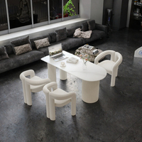 Ensemble de chaises de conférence modernes de style luxueux, fauteuil individuel couleur crème, mobilier écologique pour la maison, salon, chambre à coucher