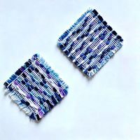Sous-verre Jacquard Multicolore à Franges, Tapis de Table Bohème Absorbant, Résistant à la Chaleur, pour Décoration Intérieure et Cadeau de Fêtes