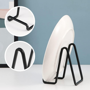 Vàng Sơn Kim Loại Trang Trí Tấm Chủ Vuông Nhà Bếp Cuốn Sách Hiển Thị Dây Giá Vẽ Đứng Thanh Lịch Lưu Trữ Giá - Product Image 6