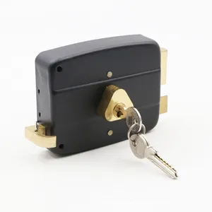 Narrow Door Rim Lock Opening With Key From Small Left Hand Rim Lock Escutcheon Antique Rim Lock Set Classic Style Vintage Design