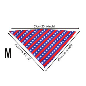 Baberos transfronterizos para mascotas, baberos para la saliva, baberos con bandera de EE. UU. para el Día de la Independencia, baberos para la saliva, suministros para mascotas al por mayor - Product Image 5