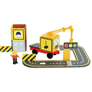 אריחים מגנטיים פלסטיק 36 יח בנייה להגדיר להתלבש כמו צעצוע מנוף - Product Image 4