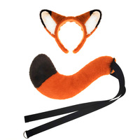 Ensemble Oreilles et Queue de Renard Lapin pour Halloween, Bandeau Animalier pour Festival, Accessoires de Costume pour Fête Cosplay et Spectacle BS204